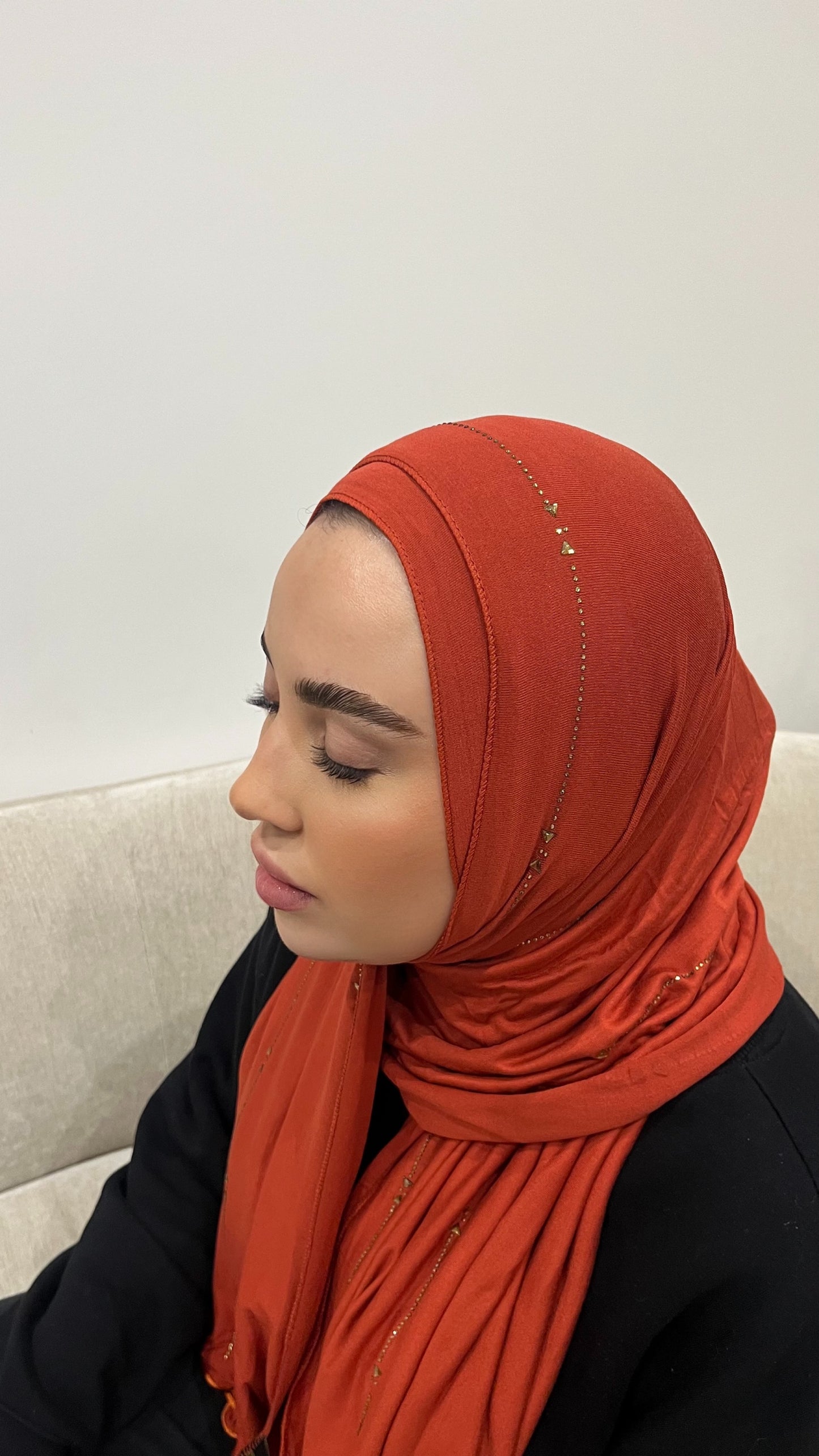 Hijab jersay terracotta