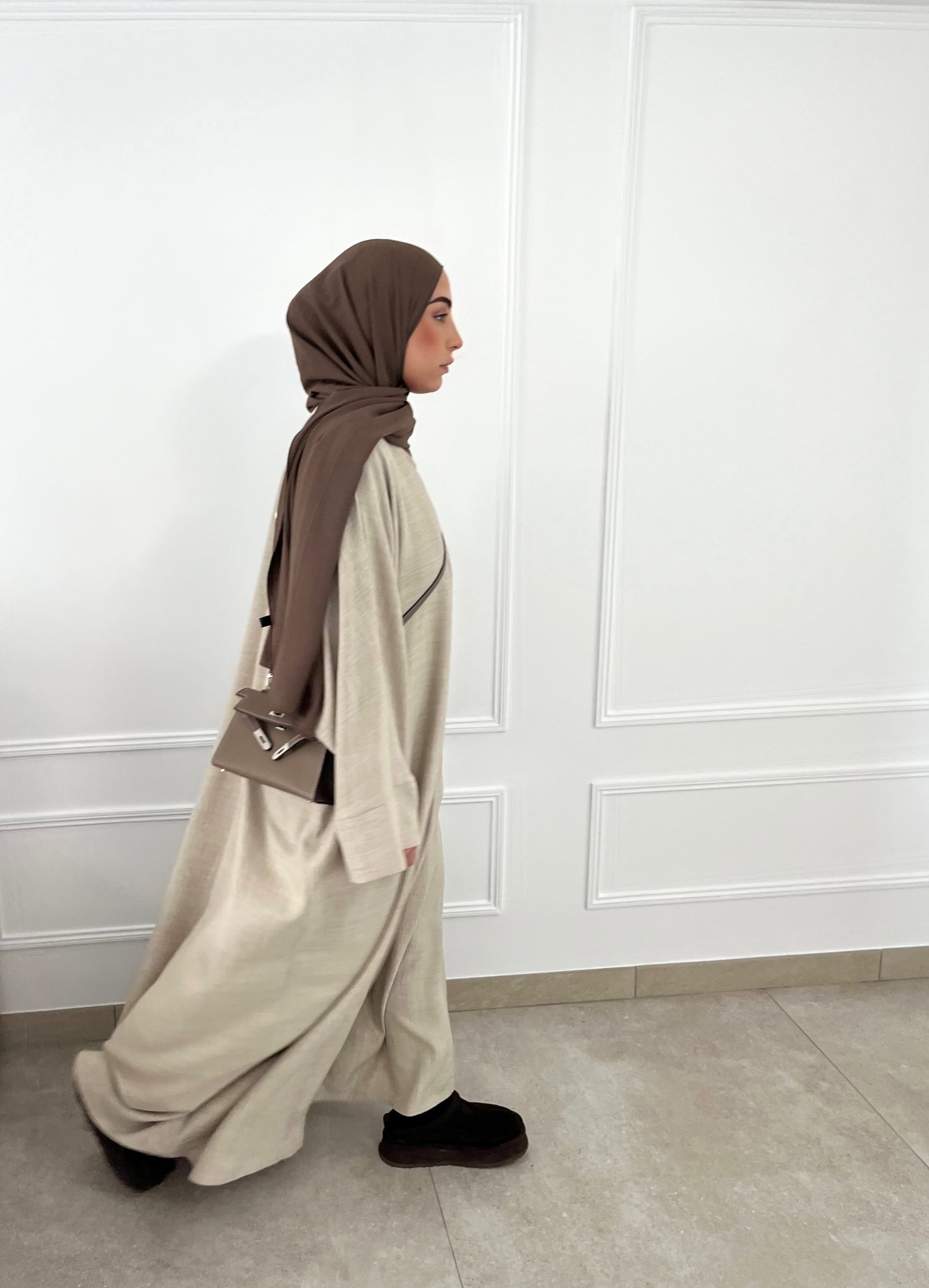 Abaya AMAL deux pièces - beige