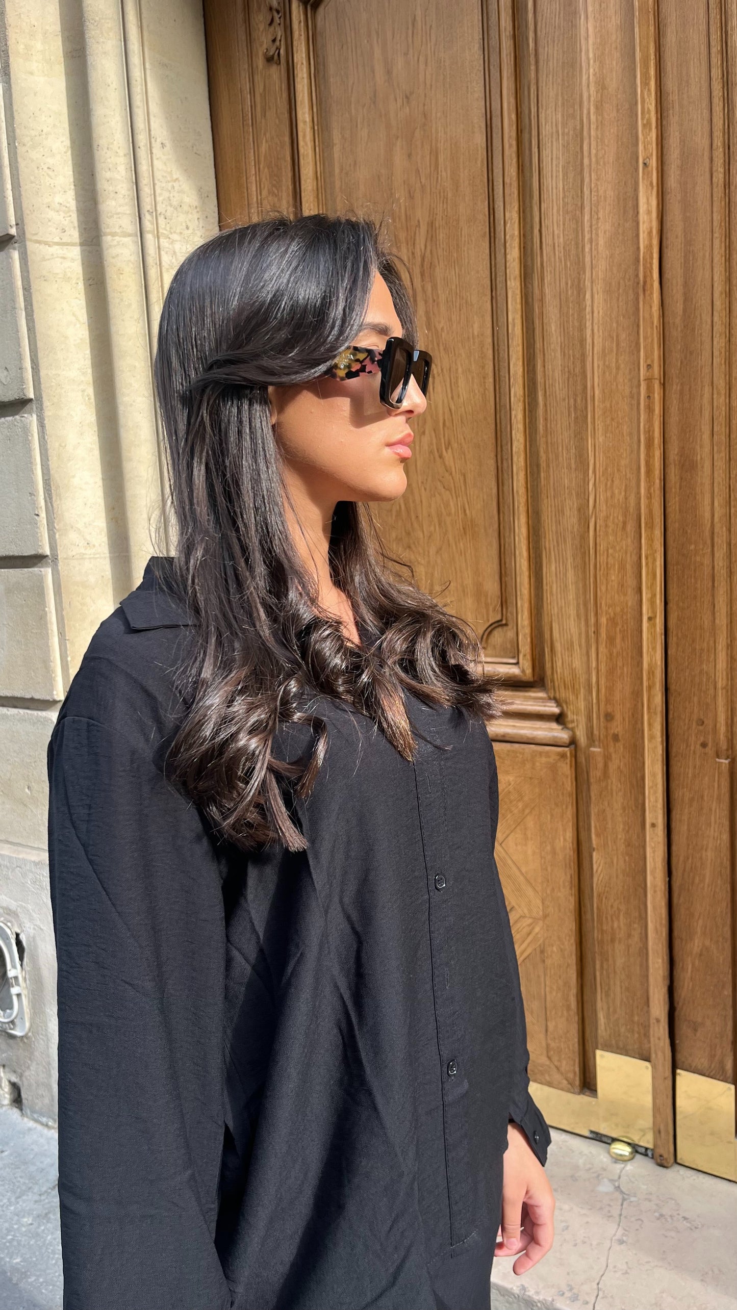 Ensemble en lin noir