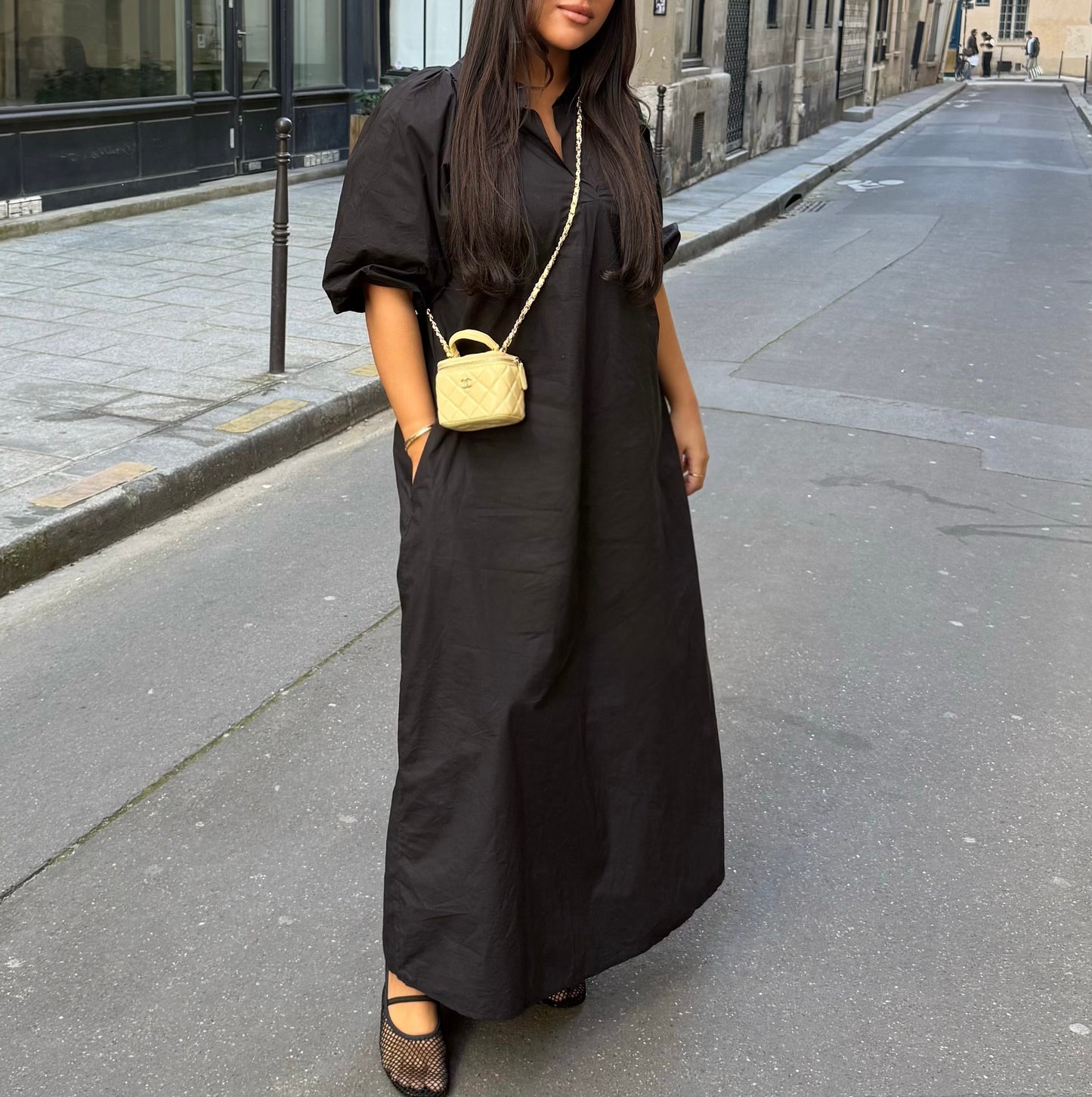 Robe popeline Noir