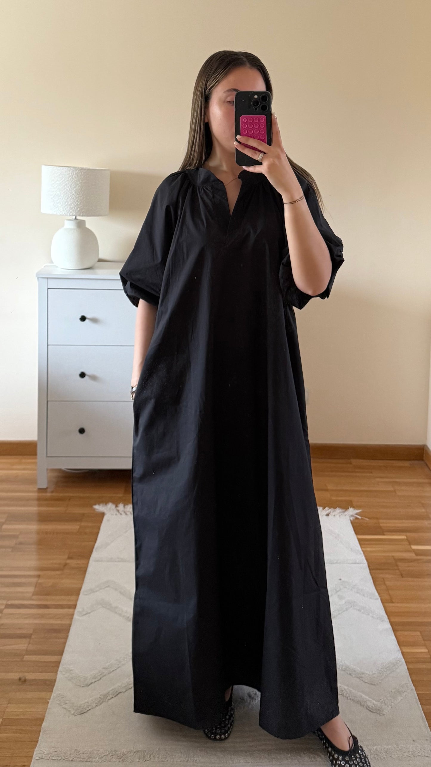 Robe popeline Noir