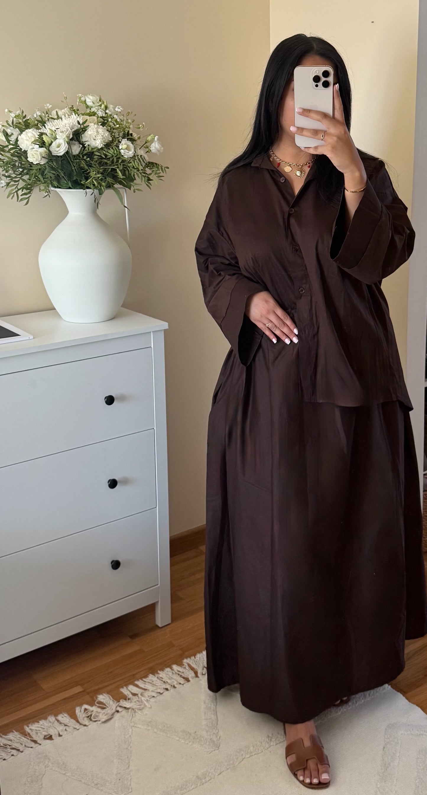 Ensemble NÉLA marron