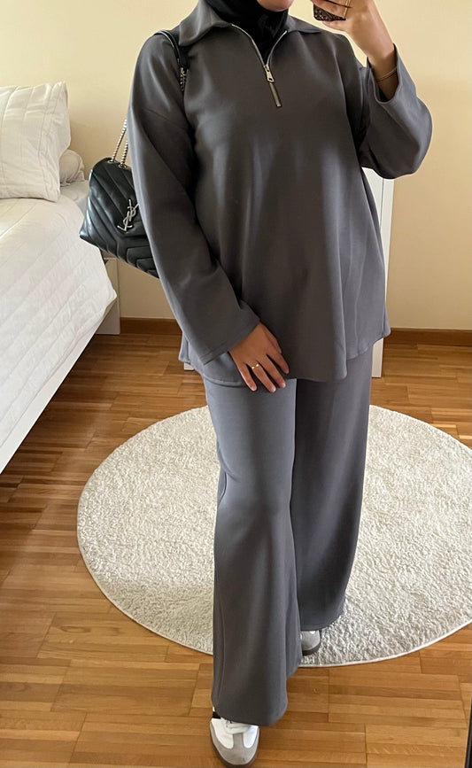 Ensemble jogging à zipe